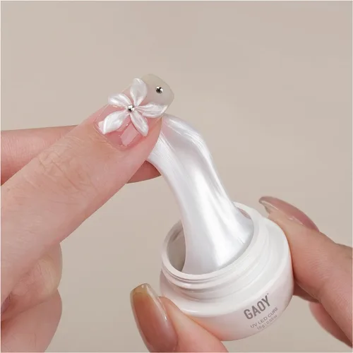 Vista 7 de GAOY Gel Escultor Transparente 3D para Arte de Uñas, Gel de Uñas Sólido de 15g, Gel Constructor Duro No Pegajoso para Tallado, Moldeado