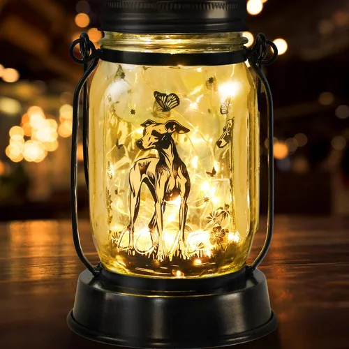 Vista 48 de kyoryuger Paquete de 2 faroles solares de gatos, regalos de Navidad para amantes de los gatos, mujeres, mamá, abuela, farol conmemorativo, estaca