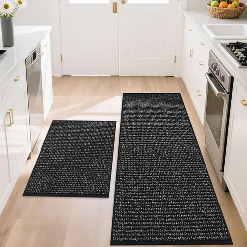 Vista 69 de BEQHAUSE Alfombras de cocina de 20 x 32 pulgadas, antideslizantes, para piso, súper absorbentes y resistentes a las manchas, lavables a máquina