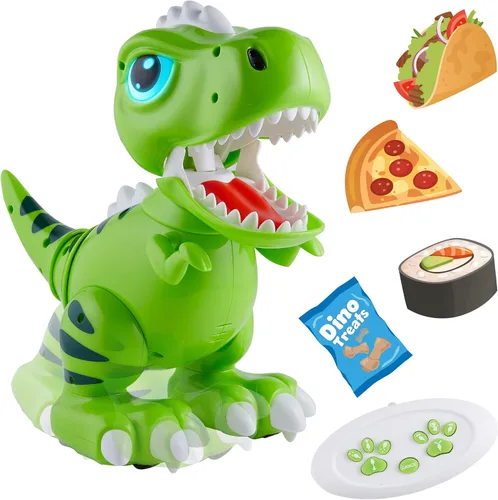 Vista 8 de Robo Pets Robot de juguete para perros para niñas y niños, robot de juguete a control remoto con LED, sonido FX, gestos interactivos de movimiento