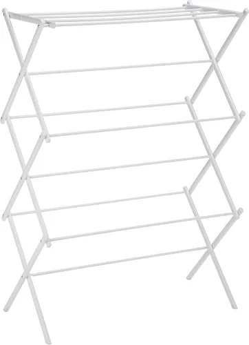 Vista 6 de Amazon Basics Escurridor portátil plegable para ropa de secado al aire en interiores, 14.5 x 29.5 x 41.8 pulgadas (largo x ancho x alto), plata