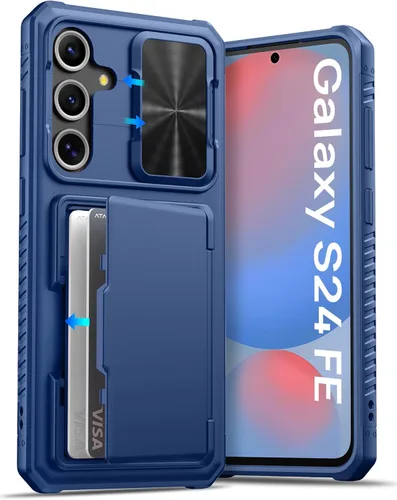 Vista 8 de ATATOO Funda tipo cartera para Samsung Galaxy S24, tarjetero integrado (almacena 4-5 tarjetas) y cubierta deslizante para cámara y soporte