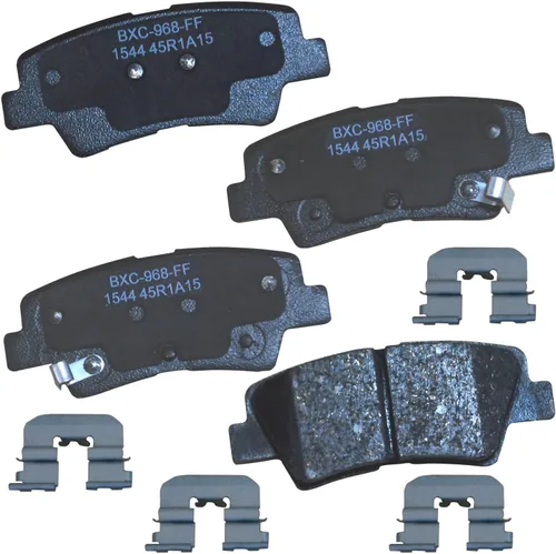 Vista 69 de Pastillas de freno traseras cerámicas Bendix Premium SBC1337 para Cadillac CTS 2014-2008, SRX 2016-2010, Chevrolet Camaro 2015-2010, Saab 9-4X 2011