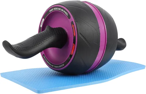 Automatic Rebound Ab Roller Wheel with Extra Mat Environment-friendly Exercise Roller for Home Gym Fitness Strengthen Core Shoulders Arms Back for