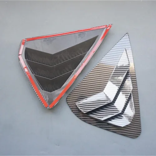 Vista 3 de ZiWen 2 paneles de listones de fibra de carbono estilo deportivo para cuarto trasero de ventanilla para Nissan Altima 2013 2014 2015 2016 2017 2018