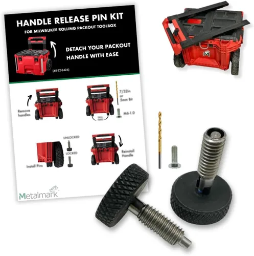 Puños de liberación compatibles con Milwaukee Packout | Puños de liberación rápida para Milwaukee Packout | Kit de extracción de asa para Packout