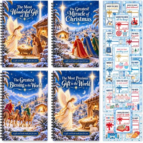 Vista 23 de Libro de tarjetas de regalo de Navidad para adultos, adolescentes 4HC1