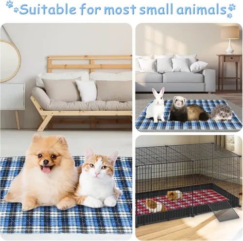 Vista 7 de Almohadillas lavables para orina para animales pequeños, impermeables, reutilizables, almohadillas de entrenamiento para cachorros, almohadillas
