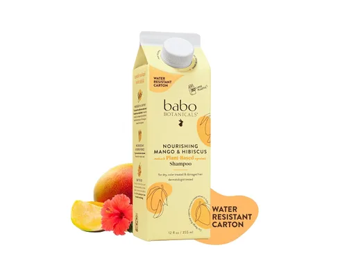 Babo Botanicals Nourishing Mango & Hibiscus Shampoo + Bundle with Conditioner- For Dry, Damaged, Color-Treated Hair – Moisturize & Soften - Passion