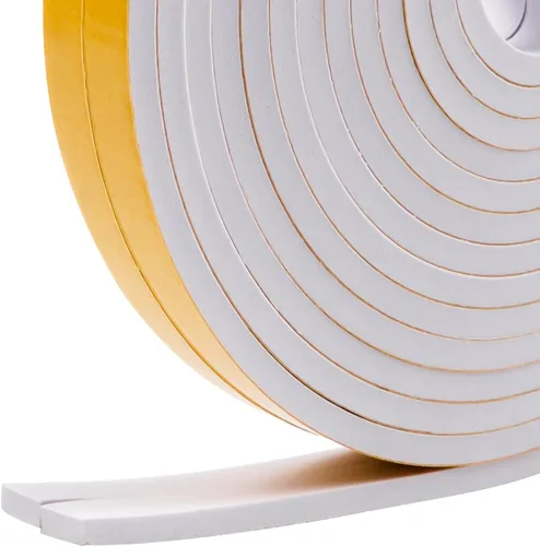 Sello de burlete de 33 pies (1/2 pulgadas x 1/4 pulgadas) para ventana de puerta, cinta de espuma de alta densidad, insonorización, tira de