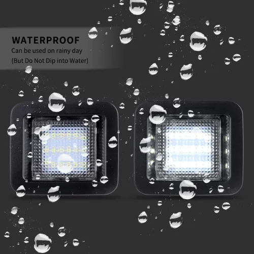 Vista 5 de Luz LED de placa de matrícula para Ford F-150 2015-2020 y Raptor 2017-2020 - Conjunto de bombillas LED blanco brillante para luz de placa