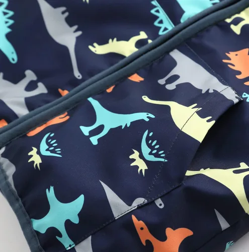 Vista 4 de Feidoog - Chaqueta de vellón polar con capucha, de manga larga, gruesa, cálida y resistente, para bebé o niños pequeños, para otoño o invierno