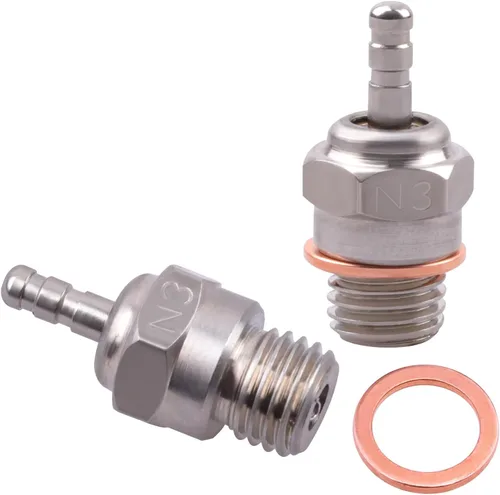 70117 Hot Glow Plug No.3 N3 RC Bujías incandescentes de repuesto OS 8 para Traxxas Redcat HPI HSP Kyosho 1/8 1/10 Nitro Engine Parts (paquete de 2)