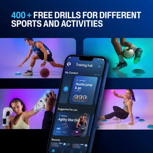 Vista 4 de Kit de Entrenamiento de Reacción BlazePod Pods Inteligentes para Velocidad, Agilidad y Ejercicios Cognitivos - Entrenamiento de Nivel Profesional