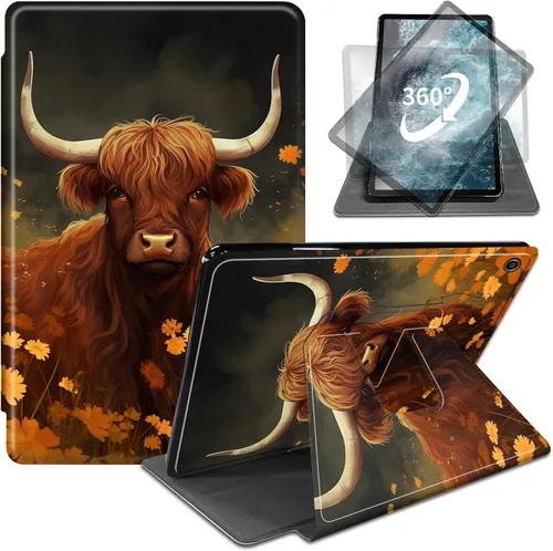 Vista 21 de Funda para iPad de 10.2 / iPad de 9ª generación 2021/iPad de 8ª generación 2020/iPad de 7ª generación 2019, rotación de 360 grados + encendido