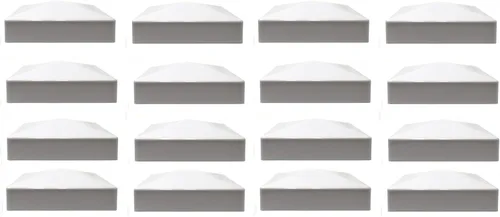Vista 13 de True - Tapa para poste de valla de vinilo piramidal de plástico de 5 x 5 (5.000 in x 5.000 in), color negro o blanco, múltiples cantidades