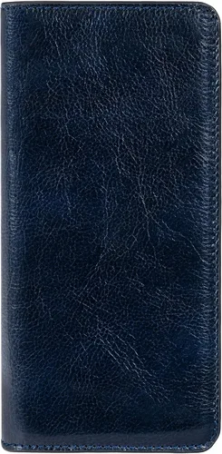 Vista 8 de Time Resistance Cartera Larga de Cuero - Cartera de Traje - Cartera de Cuero Bifold para Hombres - Cartera de Chequera - Cartera Alta para Tarjetas