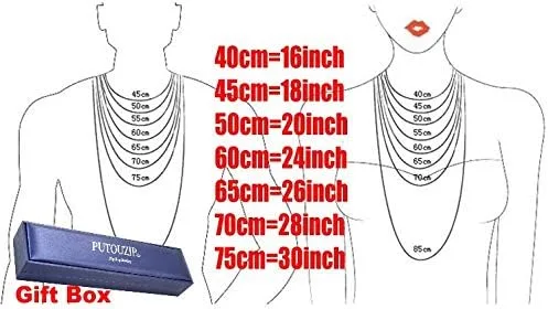 Vista 7 de putouzip Miami Cuban Link Chains For Men 121420mm 18K Gold Plated Diamond Fully Iced Out Chain Necklace