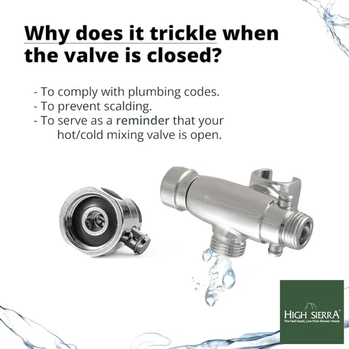 Vista 3 de High Sierra Showerheads® Kit combinado de cabezal de ducha de metal de 4 vías y mano. Cuenta con el cabezal de ducha High Sierra Half Dome