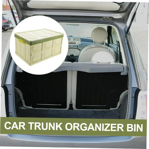 Vista 3 de Organizador de maletero de automóvil, contenedor de almacenamiento plegable para capacidad de vehículo, accesorios de automóvil para SUV y minivan