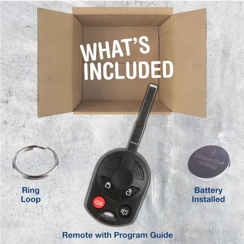 Vista 2 de KeylessOption Llavero para Ford Transit Mustang Fusion Lincoln Mercury Remote 2012, 2013, 2014, 2015, 2016, 2017, 2018, 2019, 2020, 2021, 2022