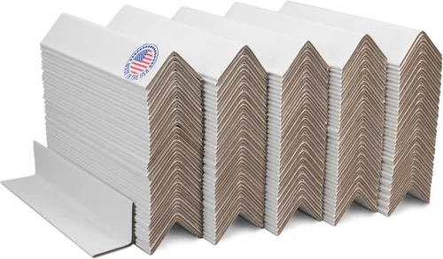 Vista 52 de IDL Packaging Protector de borde de cartón negro de 2 x 2 x 48 pulgadas (paquete de 20) – Protectores de esquinas para envío, almacenamiento