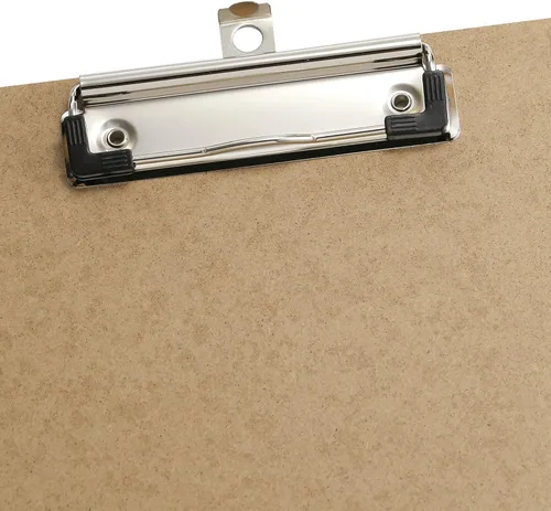 Vista 3 de Officemate Recycled Wood Clipboard, Letter Size, Low Profile Clip, 9 x 12.5 Inches (83219), Each, Brown