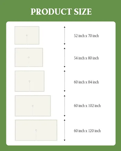 Vista 6 de Mantel rectangular para exteriores con agujero para sombrilla y cremallera, a rayas blancas y beige, 52 x 70 pulgadas, impermeable, para exteriores