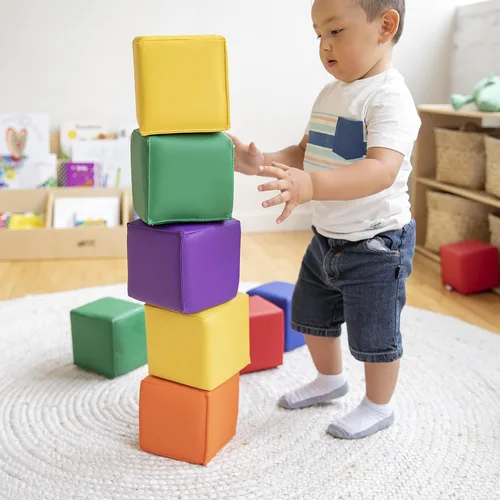 Vista 7 de ECR4Kids Softzone - Bloques blandos para niños (12 piezas)