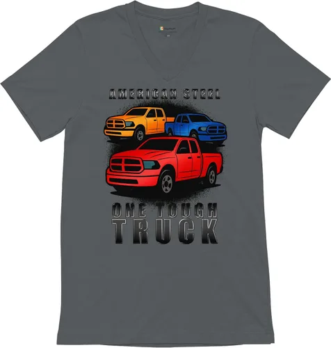 Vista 18 de American Steel One Tough Pickup Truck Camisetas gráficas y camisetas sin mangas para hombre Gris ceniza