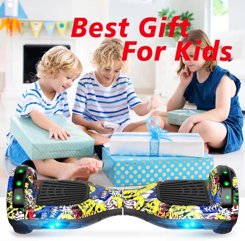 Vista 9 de UNI-SUN Hoverboard para niños, patineta eléctrica de dos ruedas de 6.5 pulgadas, auto balanceo con luces LED para adultos, UL 2272 certificado Hover