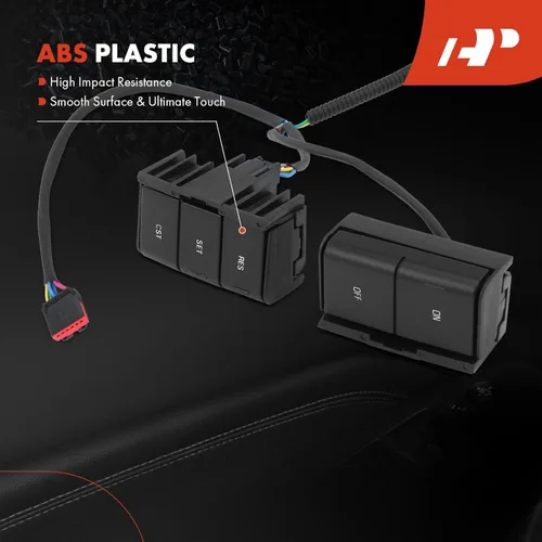 Vista 5 de A-Premium Interruptor de control de crucero para volante compatible con Ford F-150 2004 2005 2006 2007 2008, F-150 Heritage 2004 y Lincoln Mark LT