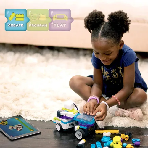 Vista 2 de BOTZEES Classic Plus - Robots de codificación para niños, robot de control remoto, 8 en 1 AR STEM juguetes para niños de más de 4 años