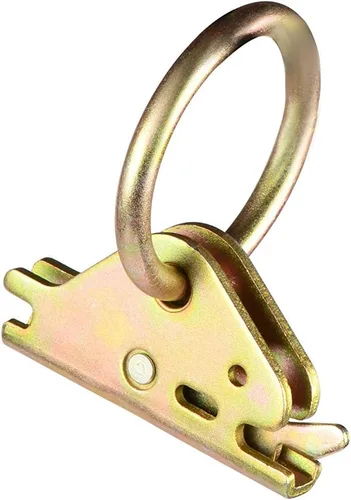 Vista 4 de Anclajes de amarre de anillo O de acero E-Track 10 unidades compatibles con cargas de carga en camas planas, remolques, furgonetas, camionetas