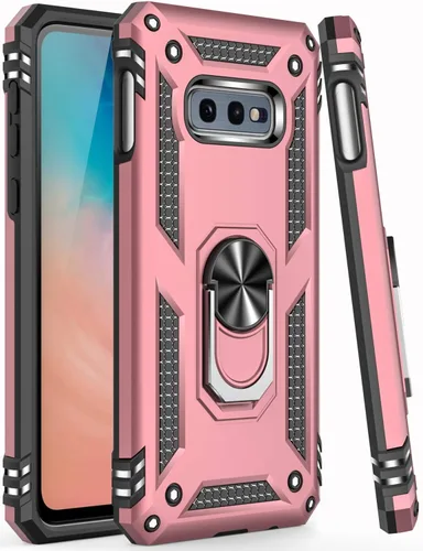 Vista 10 de IKAZZ Funda para Galaxy A10e con protector de pantalla, grado militar, a prueba de golpes, resistente, pasa prueba de caída de 16 pies con soporte