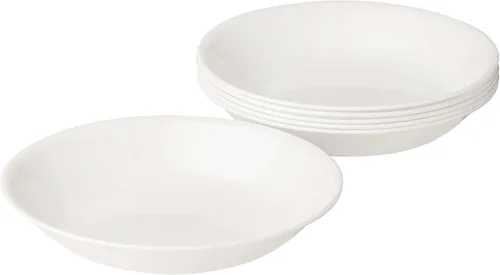 Vista 8 de Corelle 3138 Tazón de fideos de vidrio Vitrelle Winter Frost White de 28 oz, paquete de 3
