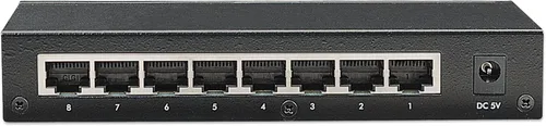 Vista 6 de Intellinet Switch de oficina Ethernet rápido de 8 puertos a 10/100 Mbps (metal) (523318)