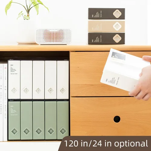 Vista 7 de Funda para CD, capacidad para 120 unidades, para CD/DVD, cartera, de plástico duro, para discos de DVD, carpeta de almacenamiento para automóvil