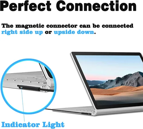 Vista 5 de Cargador de 127 W para Microsoft Surface Book 3 2 1, Surface Laptop 7 6 5 Go2 Studio Go 4 3 2 1, Surface Pro 11 10 9 8 7+ X 7 6 5 4 3, Surface Go 3