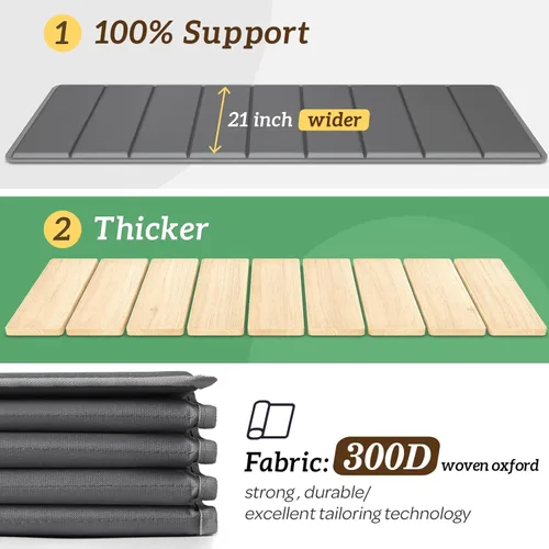 Vista 2 de Jin&Bao Soporte de cojín de sofá para flacidez, cojín de sofá de madera maciza resistente, soporte de 21 a 45 pulgadas para sofá biplaza, soporte