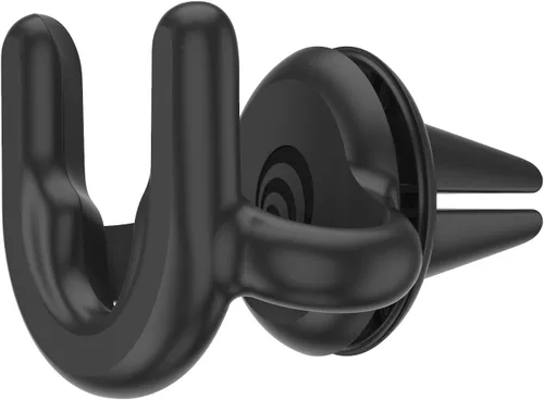 PopSockets Soporte de teléfono para coche, soporte de teléfono de ventilación de coche - negro