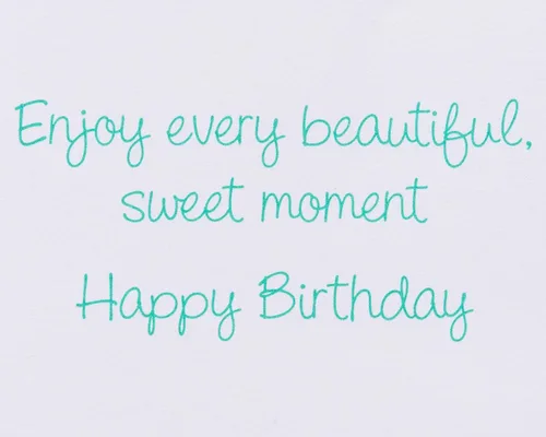 Vista 3 de Papyrus Tarjeta de cumpleaños para ella (hermoso, dulce momento)