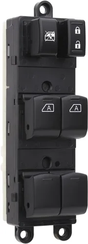 Interruptor de control de elevalunas eléctrico compatible con Nissan Pathfinder 2007 2008 2009 2010 2011 2012 delantero izquierdo del lado del