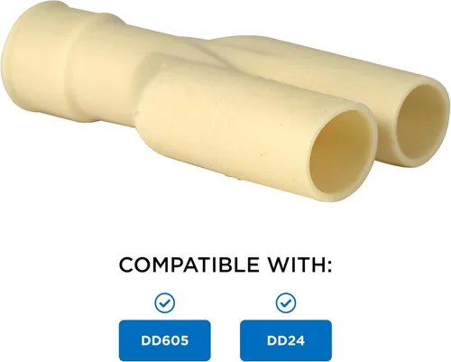 Vista 4 de Fisher & Paykel Conector de manguera de drenaje doble - Piezas de electrodoméstico OEM 529872 para mejoras del hogar, 1.1 x 4.7 x 5.2 pulgadas