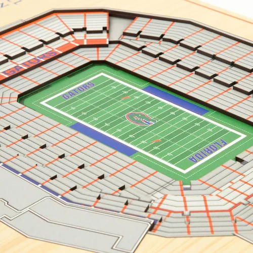 Vista 3 de YouTheFan NCAA Florida Gators Arte de Pared 3D StadiumView de 5 Capas - Estadio Ben Hill Griffin, 13.00" x 17.00