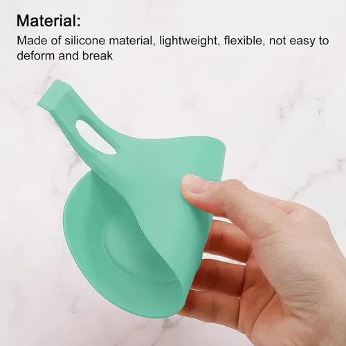 Vista 58 de uxcell Soporte de cuchara de silicona, 7.68 x 3.74 pulgadas, resistente al calor, soporte para utensilios de cocina, espátula, soporte para cucharón