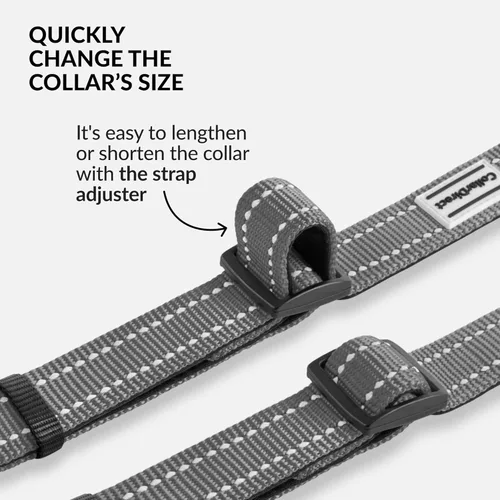 Vista 62 de CollarDirect Reflective Dog Collar for a Small, Medium, Large Dog or Puppy with a Quick Release Buckle - Boy and Girl - Nylon Suitable for Swimming