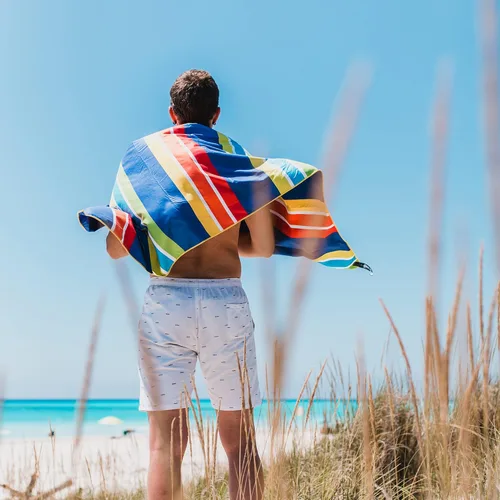 Vista 147 de 4Monster Toalla de playa de microfibra de secado rápido, toalla de viaje ligera súper absorbente para nadadores, toalla de camping sin arena