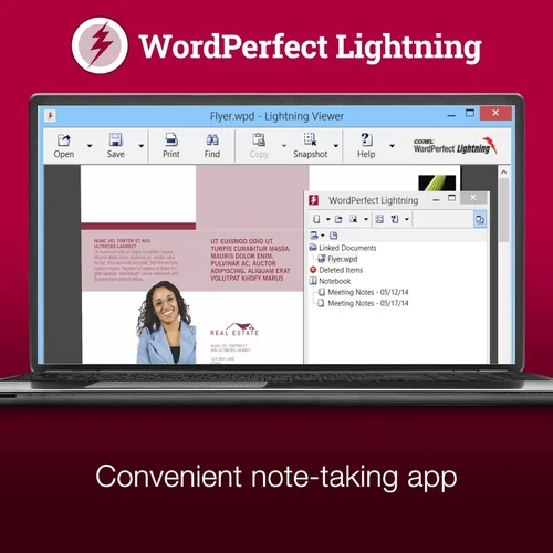 Vista 6 de Corel WordPerfect Office Professional Upgrade 2021 Paquete de oficina de procesador de texto, hojas de cálculo, presentación y software de gestión