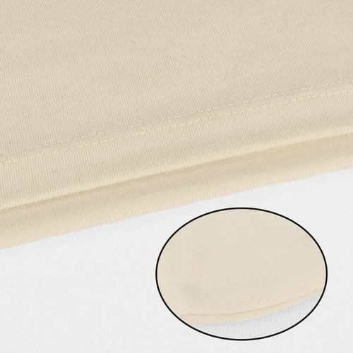 Vista 5 de Juego de 2 fundas de almohada elásticas de micropunto ultra suaves, tamaño estándar, color beige
